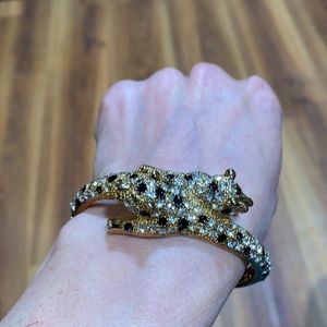 2 Leopard rhinestoned Bracelet